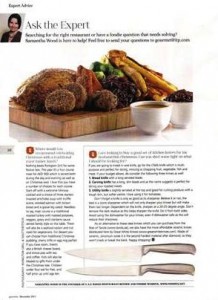 Gourmet December - Ask FooDiva