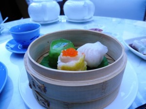 Steamed seafood dim sum