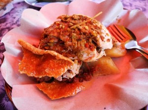 Ibu Oka's roast suckling pig and pork crackling