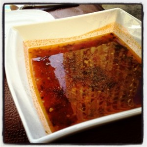 Tomato, lentil and coriander soup