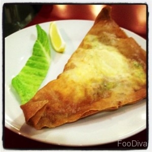 Tunisian deep-fried brik pastry