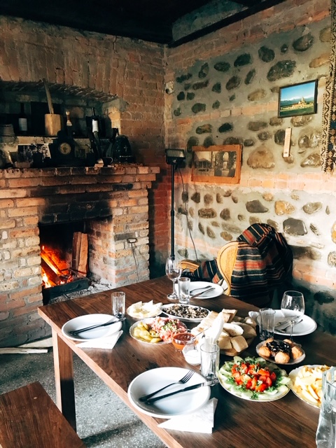 The start of a Georgian 'supra' feast at Lagazi Winery - Kakheti - Georgian food - FooDiva