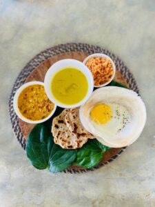 Sri Lankan egg hoppers - Arabella on Boossa, Sri Lanka - FooDiva - #SriLankaDiva